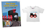 Busy Little Engine&trade; wooden train engine and cars