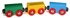 Busy Little Engine&trade; wooden train cars