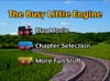 The Busy Little Engine DVD main menu screenshot.